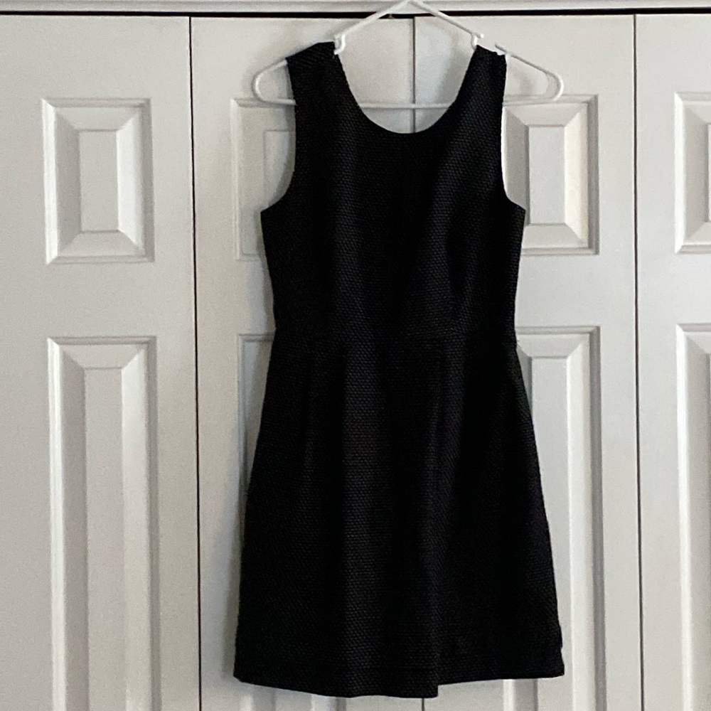 Gap Dress Size 2 - Black with small white polka dots.